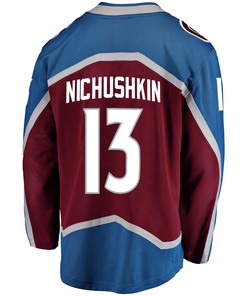 Colorado Avalanche Valeri Nichushkin 13 Home 2022 Stanley Cup Final Breakaway Men Jersey - Burgundy