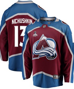 Colorado Avalanche Valeri Nichushkin 13 Home 2022 Stanley Cup Playoffs Breakaway Men Jersey - Burgundy