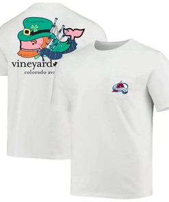 Colorado Avalanche Vineyard Vines St. Patrick's Day T-Shirt - White