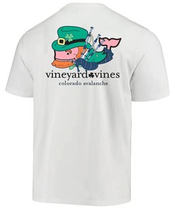 Colorado Avalanche Vineyard Vines St. Patrick's Day T-Shirt - White