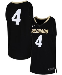 Colorado Buffaloes 4 Team Basketball Men Jersey - Black