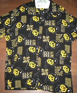 Colorado Buffaloes Hawaiian Shirt Classic 'Cu Buffs' Logo