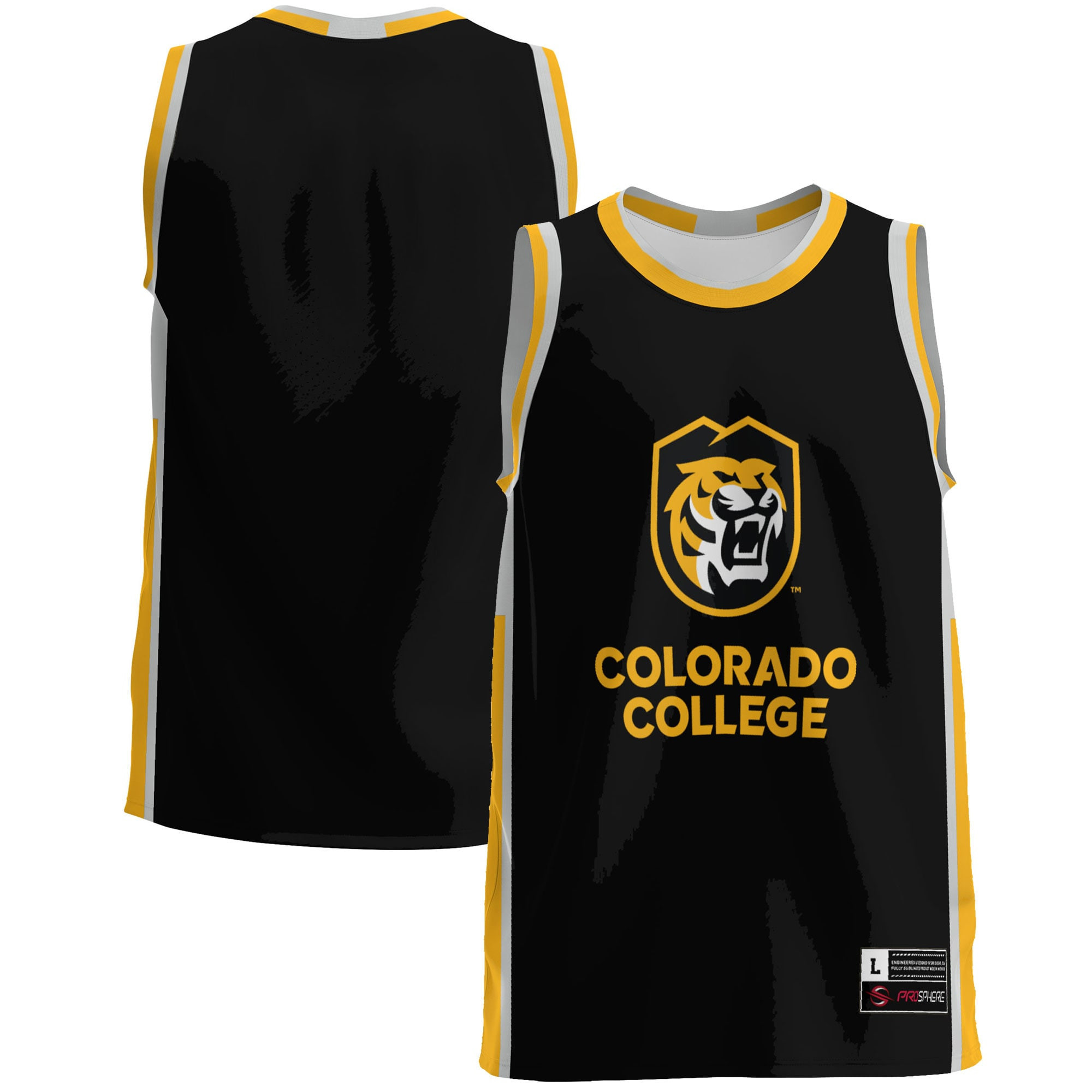 Colorado College Tigers Basketball Jersey - Black Ncaa