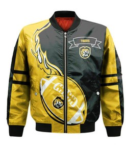 Colorado College Tigers Bomber Jacket Flame Ball - NCAA