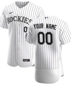 Colorado Rockies 2020 Mlb Personalized Custom White Stripe Lines Custom Jersey
