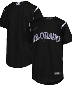 Colorado Rockies Alternate Replica Team Jersey - Black Mlb