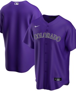 Colorado Rockies Alternate Replica Team Jersey Purple Mlb