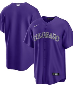 Colorado Rockies Alternate Replica Team Jersey Purple Mlb