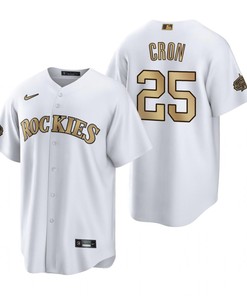 Colorado Rockies C.J. Cron White 2022-23 All-Star Game Jersey
