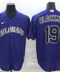 Colorado Rockies Charlie Blackmon #19 2020 Mlb Navy Blue Jersey
