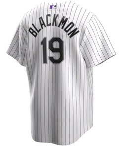 Colorado Rockies Charlie Blackmon #19 2020 Mlb White Stripe Lines Jersey