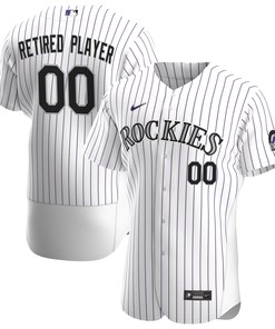 Colorado Rockies Home Pick-a-player Retired Roster Authentic Jersey - White Custom Jerseys Mlb Ver 1