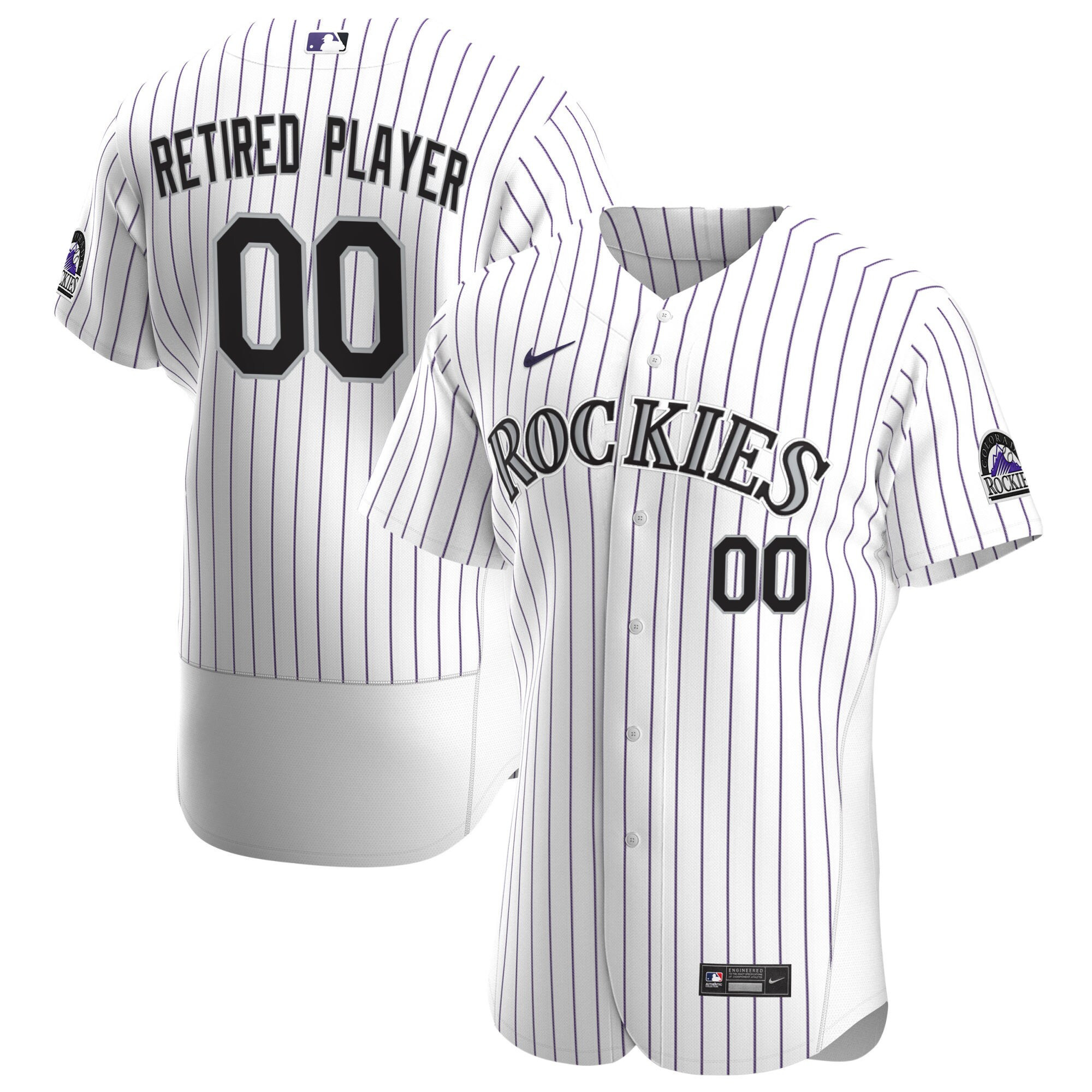 Colorado Rockies Home Pick-a-player Retired Roster Authentic Jersey - White Custom Jerseys Mlb Ver 1