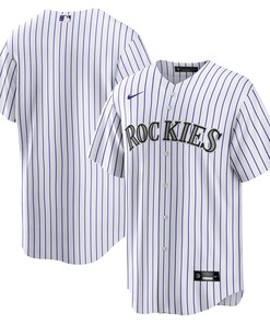 Colorado Rockies Home Replica Team Jersey - White Mlb