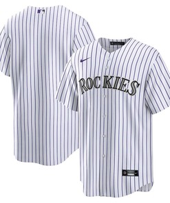 Colorado Rockies Home Team Men Jersey - White