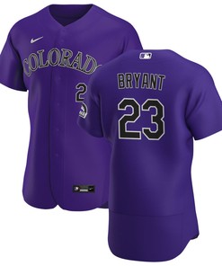 Colorado Rockies Kris Bryant 23 Mlb Baseball Purple Jersey Gift For Rockies Fans