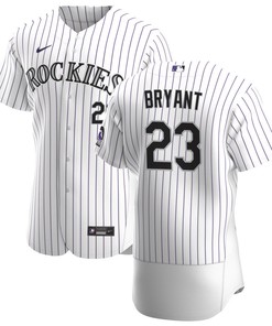 Colorado Rockies Kris Bryant 23 Mlb White Jersey Gift For Rockies Fans