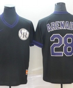 Colorado Rockies Nolan Arenado #28 2020 Mlb Black Jersey