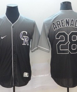 Colorado Rockies Nolan Arenado #28 2020 Mlb Black-grey Jersey