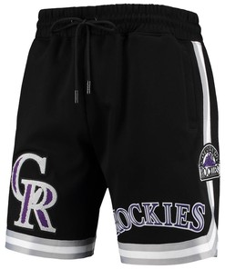 Colorado Rockies Team Logo Shorts - Black, Men