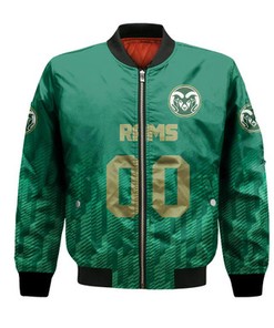 Colorado State Rams Bomber Jacket Logo Sport Ombre  - NCAA