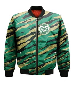Colorado State Rams Bomber Jacket Sport Style Keep Go On - NCAA