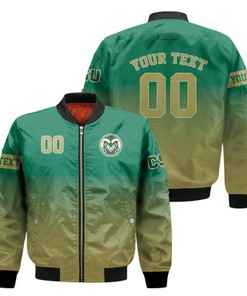 Colorado State Rams Fadded Bomber Jacket - NCAA