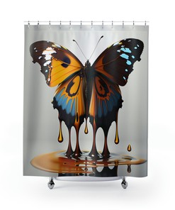 Colorful Floral Washable Shower Curtain for Bathroom with Beautiful and Vibrant Design