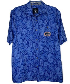 Colosseum Blue Florida Gators Hawaiian Shirt - Medium