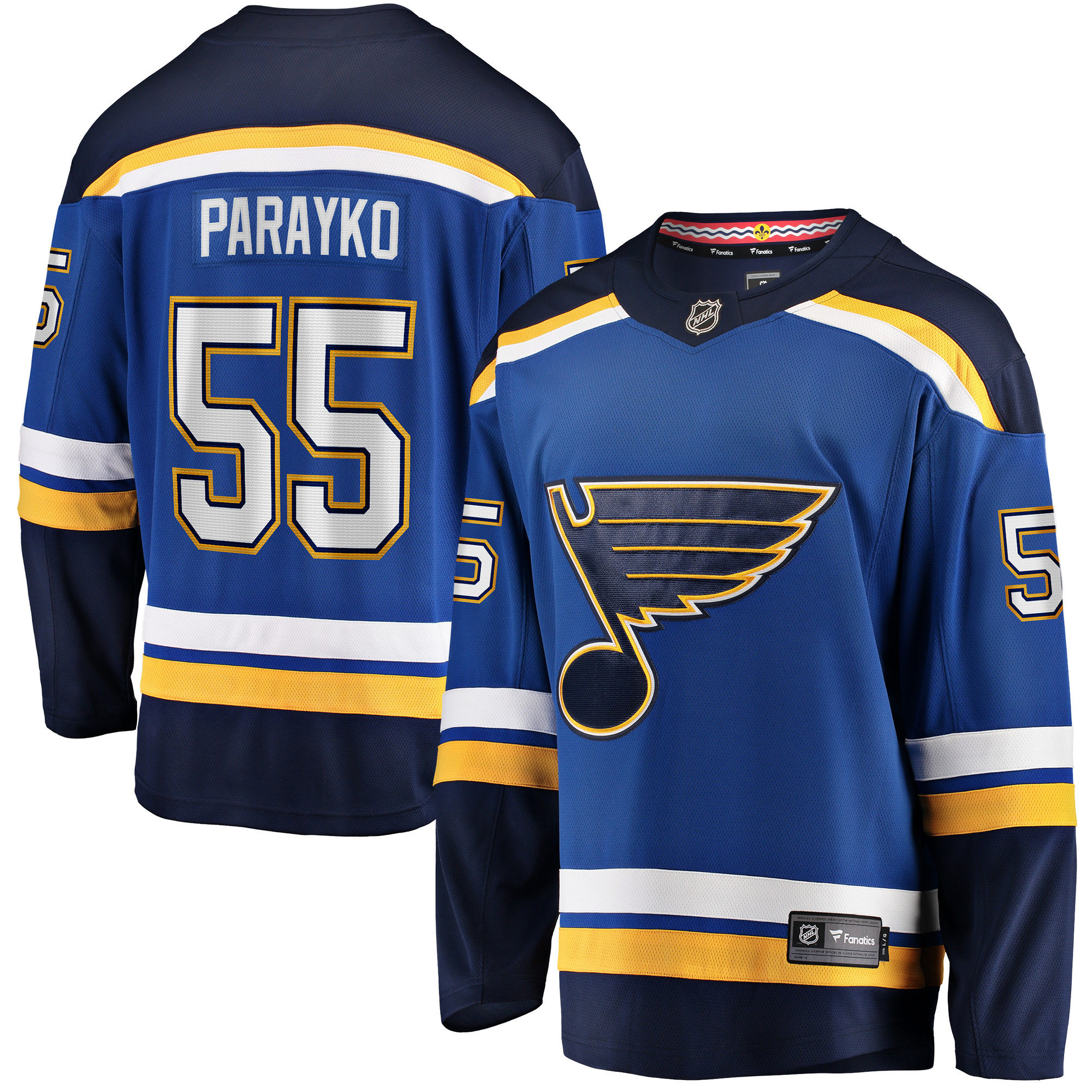 Colton Parayko St. Louis Blues Fanatics Branded Breakaway Player Jersey - Blue Nhl