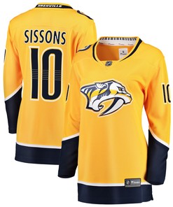 Colton Sissons Nashville Predators Fanatics Branded Womens Breakaway Player Jersey - Gold Nhl