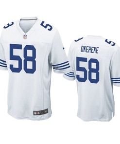 Colts Bobby Okereke 2019 Nfl Draft White Game Jersey