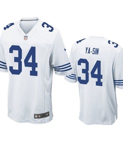 Colts Rock Ya-sin 2019 Nfl Draft White Game Jersey