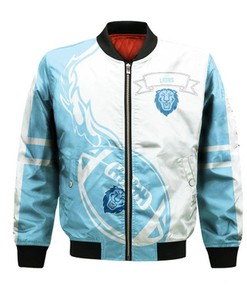 Columbia Lions Bomber Jacket Flame Ball - NCAA
