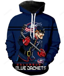 Columbus Blue Jackets 3D Hoodie Zip Hoodie