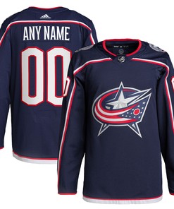Columbus Blue Jackets Adidas Home Primegreen Authentic Pro Custom Jersey - Navy Custom Jerseys Nhl