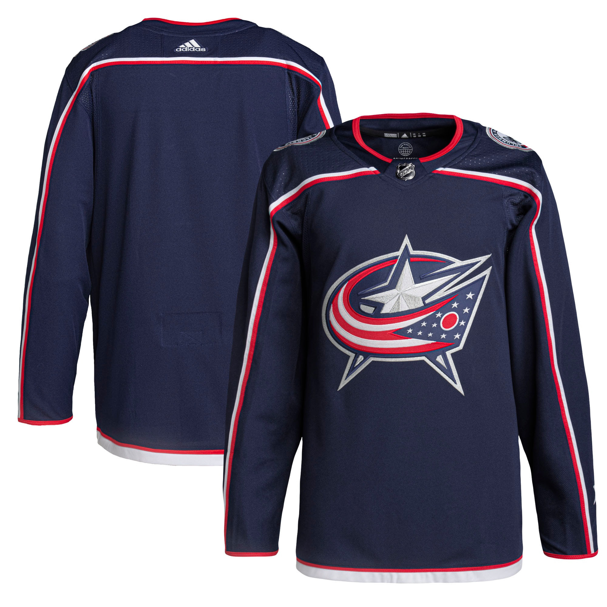 Columbus Blue Jackets Adidas Home Primegreen Authentic Pro Jersey - Navy Nhl