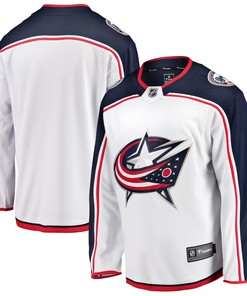 Columbus Blue Jackets Fanatics Branded Breakaway Away Jersey - White Nhl