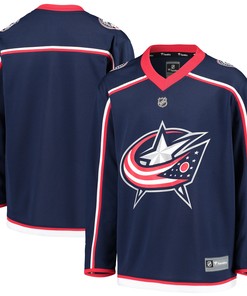 Columbus Blue Jackets Fanatics Branded Home Replica Blank Jersey - Navy Nhl