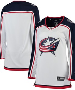 Columbus Blue Jackets Fanatics Branded Womens Away Breakaway Jersey - White Nhl