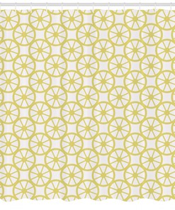 Composition Pattern Art Printed Shower Curtain for Modern Bathroom Decor
