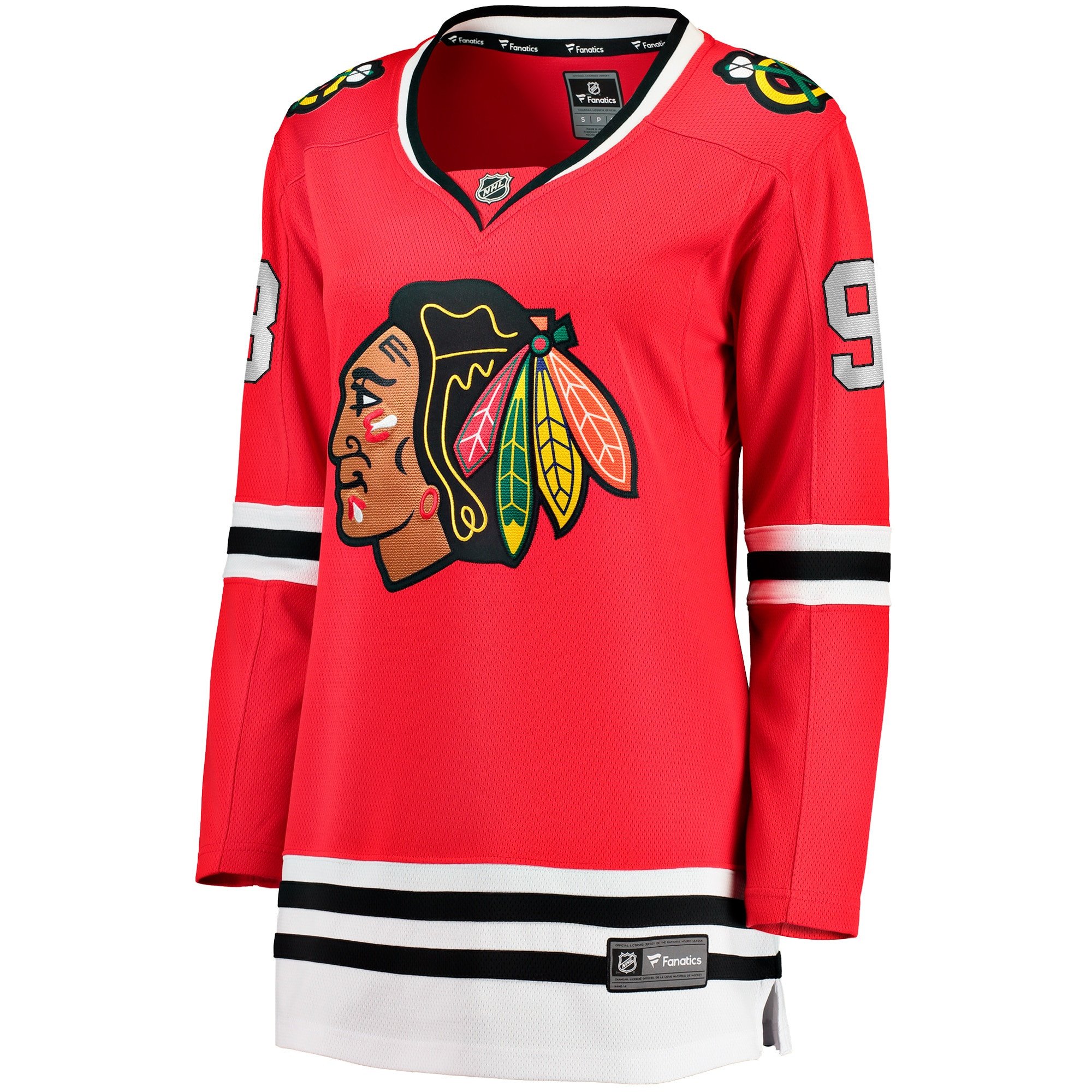 Connor Bedard 98 Chicago Blackhawks Women's 2023 NHL Draft Home Breakaway Jersey - Red