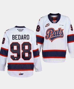 Connor Bedard 98 Regina Pats 2023 NHL Draft Youth Jersey- White