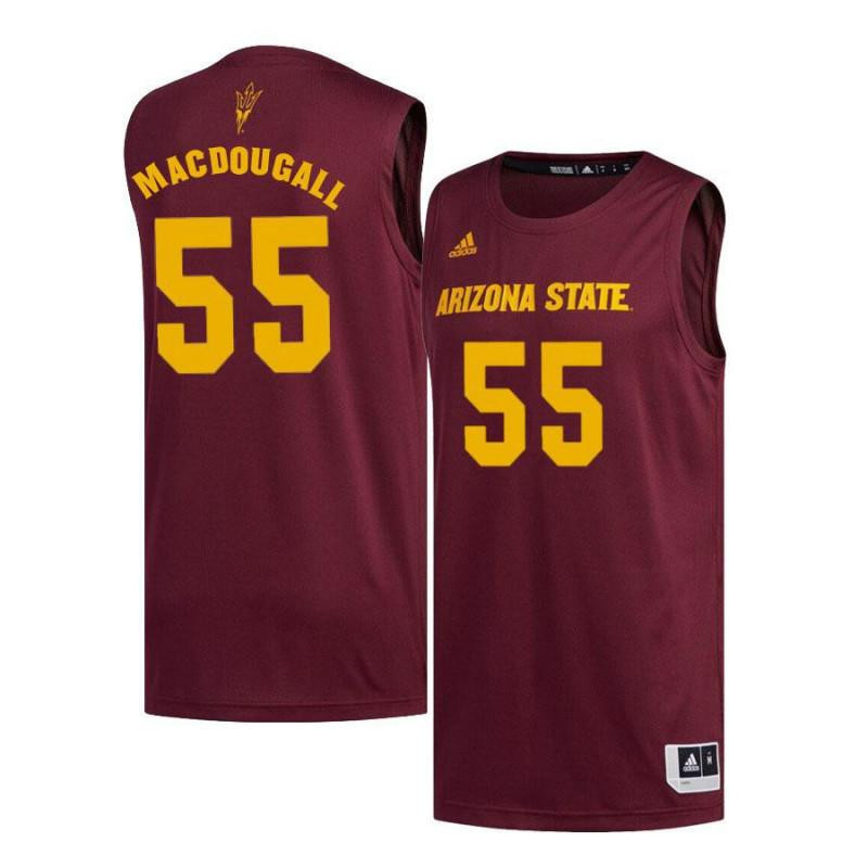 Connor MacDougall 55 Arizona State Sun Devils Basketball Men Jersey - Maroon