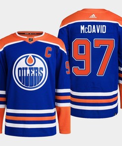 Connor McDavid 97 Edmonton Oilers Blue Jersey 2022-23 Primegreen Home
