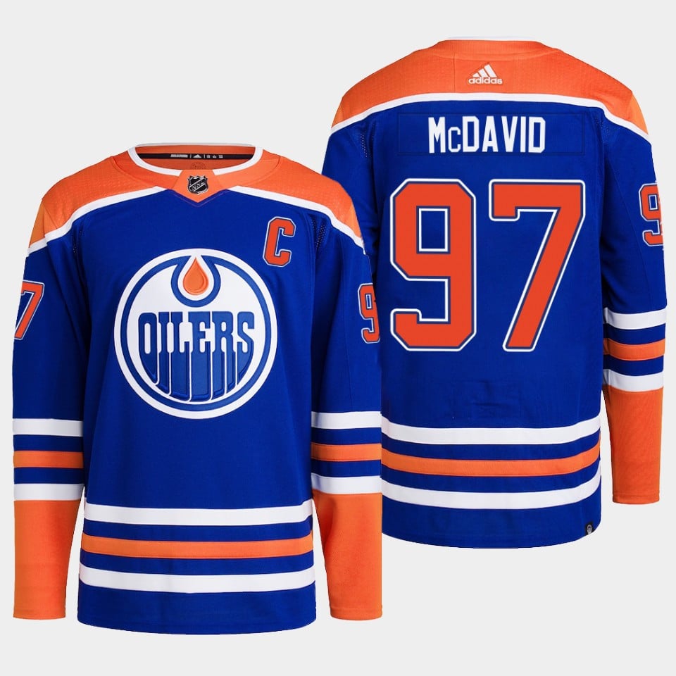 Connor McDavid 97 Edmonton Oilers Blue Jersey 2022-23 Primegreen Home