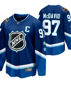 Connor McDavid Oilers Blue 2022 All-Star 97 Jersey Western Conference Jersey