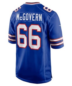 Connor McGovern 66 Buffalo Bills Men Game Jersey - Royal