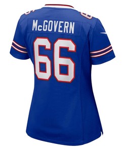 Connor McGovern 66 Buffalo Bills Women's Game Jersey - Royal