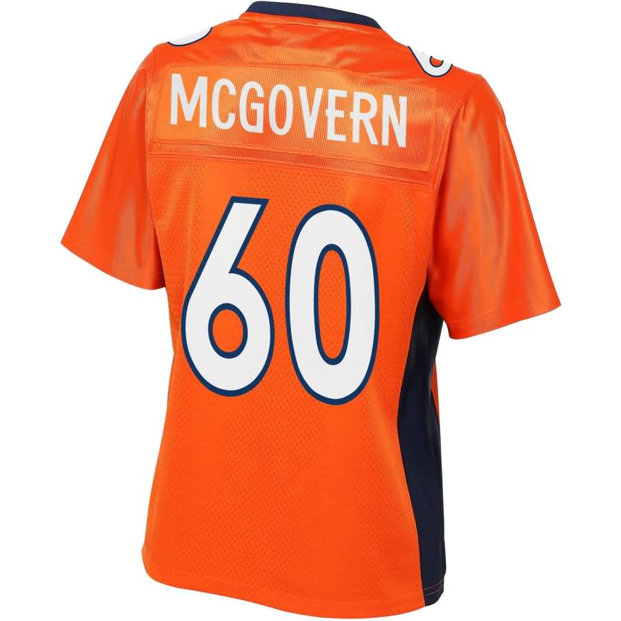 Connor Mcgovern Denver Broncos Nfl Pro Line Womens Player Jersey - Orange